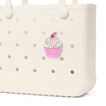 Bogg Bit Sprinkle Cupcake Summer Beach Accessories Bag Washable Travel Friendly with Easy Clean Surface for Picnic Days Travel Organizer Vacation Essentials for Women