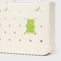 Bogg Bit Lime Gummy Bear Coastal Weekend Carryall Modern Washable Easy Maintenance Surface for Boat Excursions
